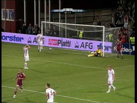 2010 FIFA World Cup qualifiers: LATVIA - SWITZERLAND 2:2