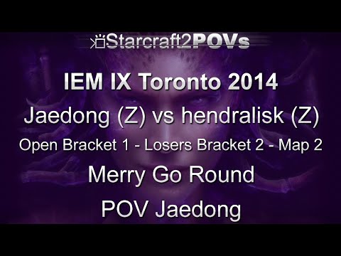 SC2 HotS - IEM IX Toronto 2014 - Jaedong vs hendralisk - OB1 LB2 - Map 2 - Merry Go Round - Jaedong
