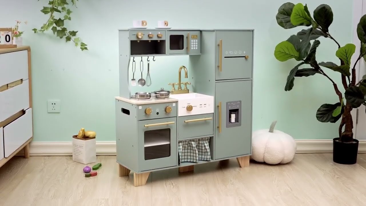 Robud ROBUD Spielküche Bohnengrün Holz Grün