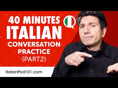 40 Minutes Italian Speaking Practice for Beginners - Part 2 | Improve Speaking Skills