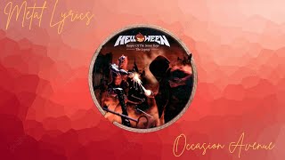Occasion Avenue - Helloween (lyrics)