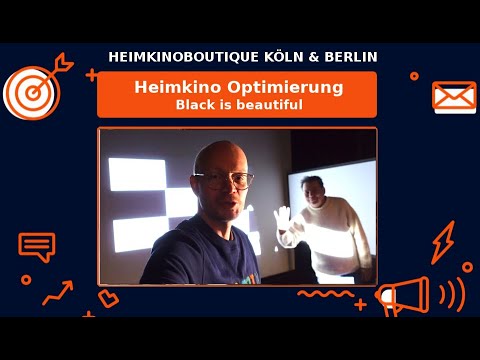 Heimkinobau: Schwarze Wandverkleidung zur Kontrastoptimierung