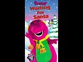 Barney Waiting For Santa 1998 Lyrick Studios VHS Rip
