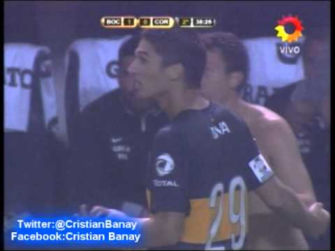 Boca 1 Corinthians 0 Copa Libertadores 2013 Gol Anulado y  Expulsion a Pablo Ledesma  (1/5/2013)