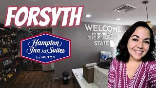 PrimeTravels - Hampton Inn - Forsyth, Georgia - Room 409 and Hotel FULL TOUR!
