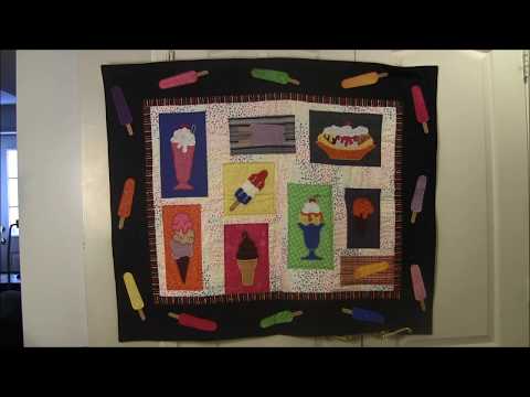 Lunch Box Quilts Ice Cream Quilt Wall Hanging