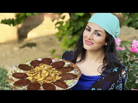 #17 How To Make A Persian CUTLET With A Homemade KETCHUP Sauce! IRAN Village Lifestyle
