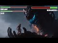 Iron Giant and Gundam vs. Mechagodzilla WITH HEALTHBARS | HD | Ready Player One