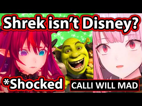 IRyS didn't know that Shrek isn't Disney and Chat Loses It 【Hololive】