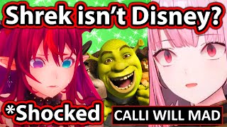 IRyS didn't know that Shrek isn't Disney and Chat Loses It 【Hololive】
