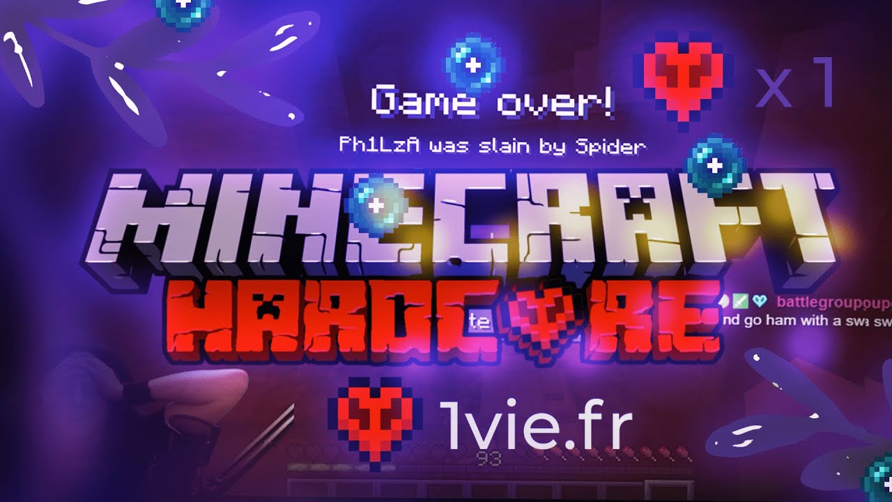 Aperçu vidéo de 1vie.fr Serveur Minecraft Deathban Anarchie Ultra Hardcore No Cheat