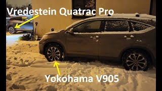 Winter tires Yokohama beated to death all-season Vredestein Quatrac Pro