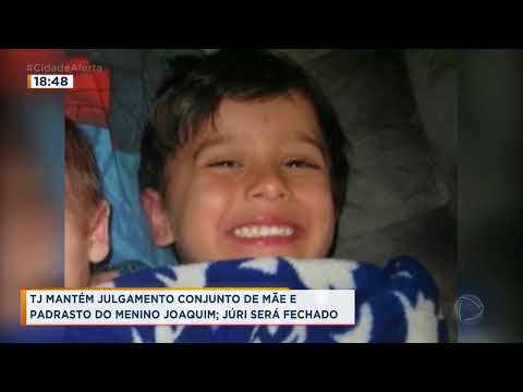 Caso Joaquim: Justiça mantém julgamento conjunto de mãe e padrasto do menino, em Ribeirão Preto