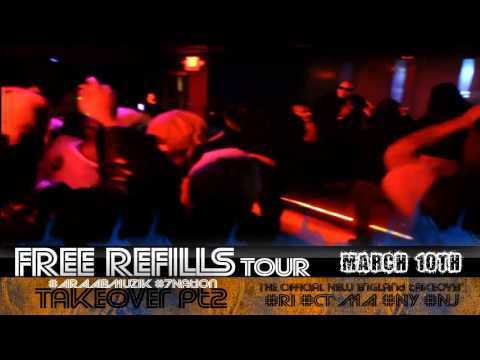 Free Refills Tour Vlog #5 : Hammer Beanz & Kold Kash/Grind Mode Cyphers @ Dive Lounge