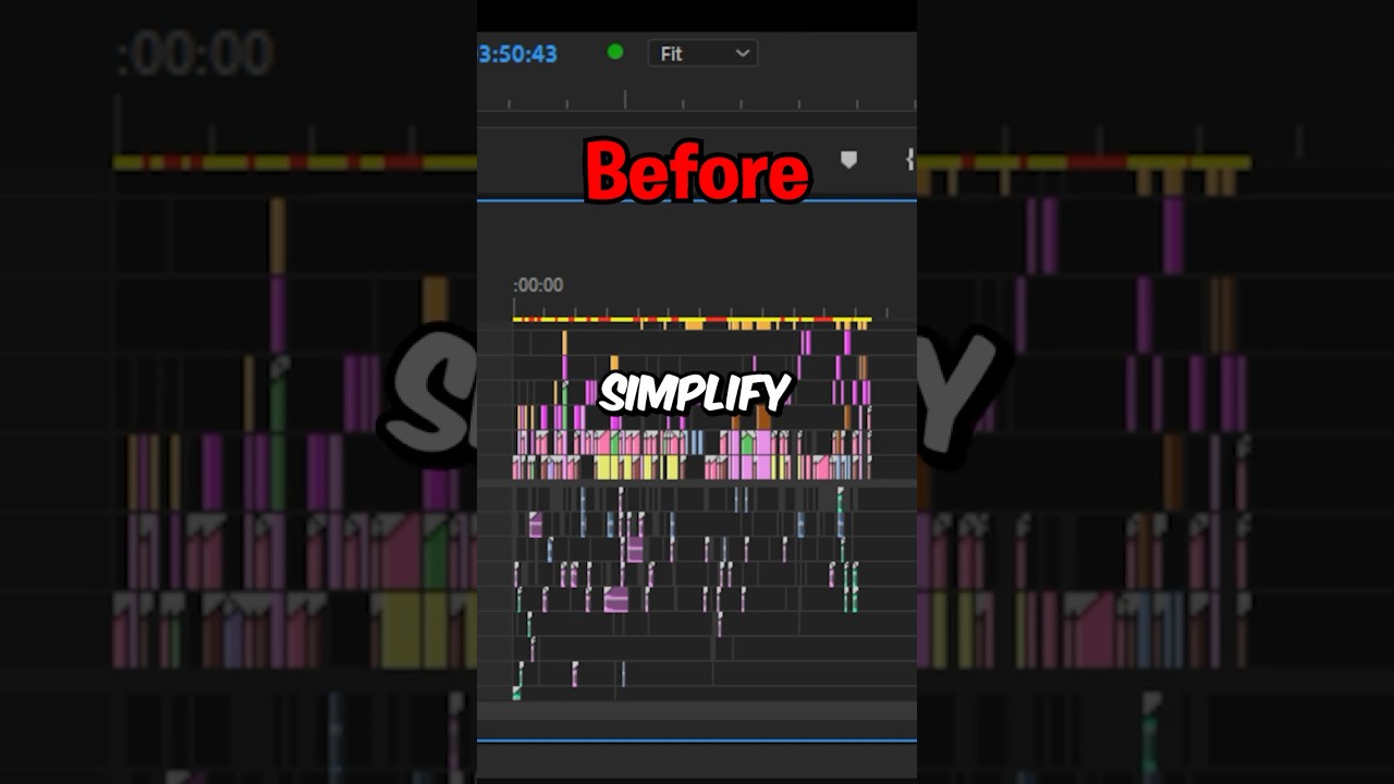 How To Simplify The Timeline in Premiere Pro