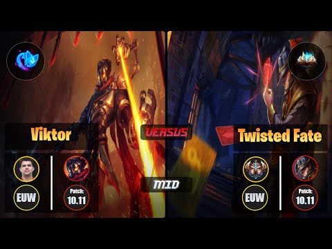 Bwipo VIKTOR (Mid) [Summon Aery] VS TWISTED FATE - Challenger EUW Patch 10.11