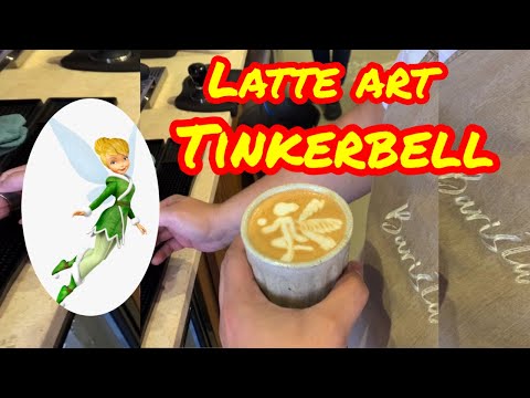 How I make Latte Art TINKERBELL