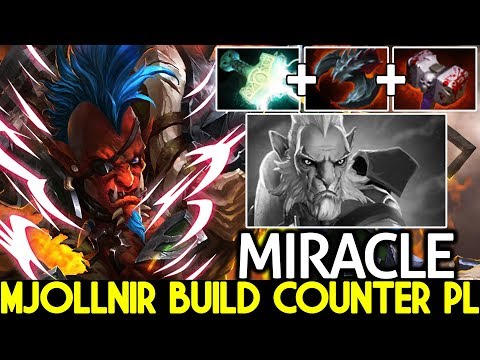 MIRACLE [Troll Warlord] Mjollnir Build Against Pro PL Hard Game 7.23 Dota 2