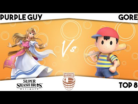 Smashing Barrels Top 8 — PurpleGuy (Zelda) vs Gore (Ness)