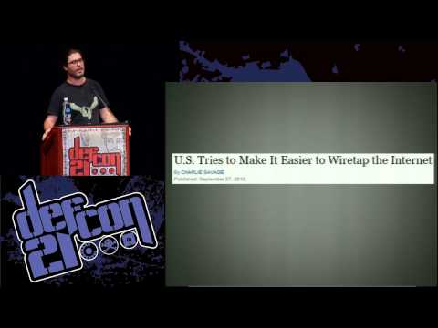 DEF CON 21 - Christopher Soghoian - Backdoors, Government Hacking and The Next Crypto Wars