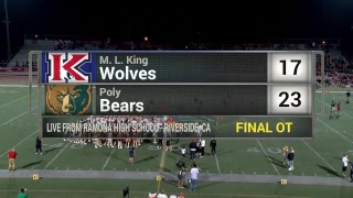 Riverside High School Football - Poly vs King