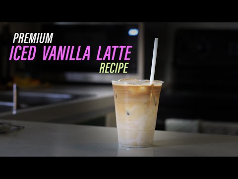 Premium iced vanilla latte recipe