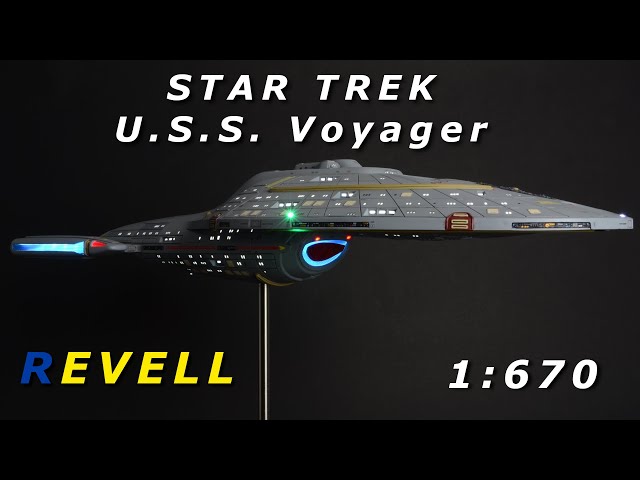 Vídeo relacionado con Revell GmbH 04992/4992 Revell 04992 4992 1:670 U.S.S. Voyager NCC-74656 Star Trek James Kirk, Kit de Modelo de plástico, Multicolor, 1/670