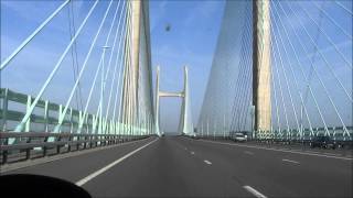 preview picture of video 'The Second Seven Bridge, M4 Westbound, 09/08/12'