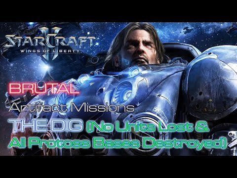 Starcraft II: Wings of Liberty - Brutal - Artifact - Mission 9: The Dig D (No Lost & All Destroyed)