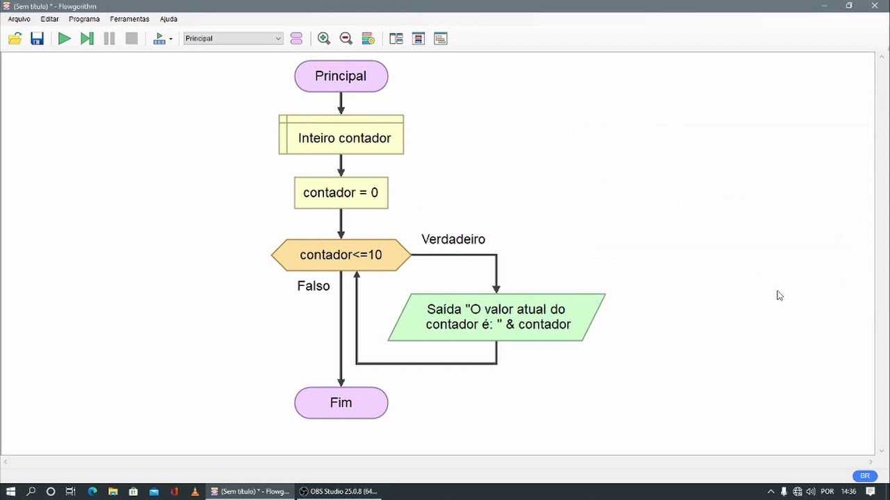 07 -  Técnicas de Programação e Algoritmo -  Fluxograma - Estrutura de Repetição - Enquanto