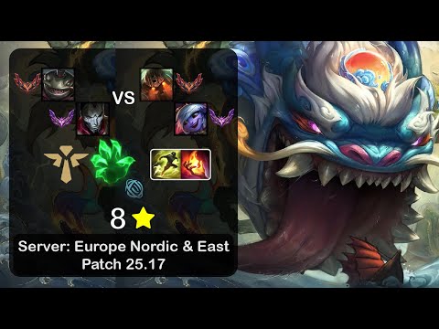 Tahm Kench Support + Jhin vs Nautilus + Tristana - EUNE GrandMaster - Patch 25.17