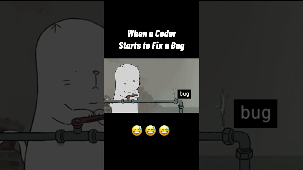 When a Coder Starts To Fix a BUG | Software Developer Life 😅🧑‍💻 #code  #programming #coding #shorts