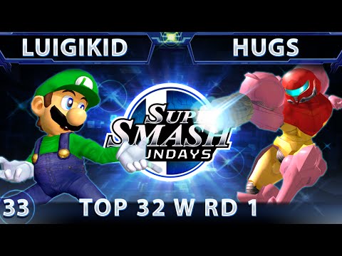 SSS 33 HugS (Samus) Vs. Luigi Kid (Luigi) SSBM - Top 32 RD 1 - Smash Melee