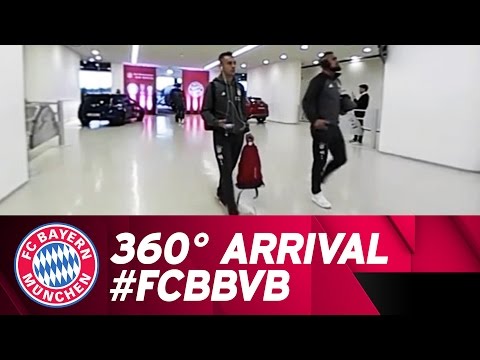 360°! Die Mannschaften sind da! | FC Bayern - Borussia Dortmund