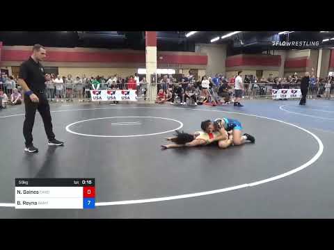 59 Kg Rr Rnd 2 - Niya Teresita Gaines, Cardinal Wrestling Club Vs Brenda Reyna, Army (WCAP) 7f4a