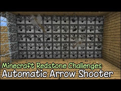 ThatSlime | Minecraft Machinimas and more! - Minecraft Redstone Challenges - The Automatic Arrow Shooter