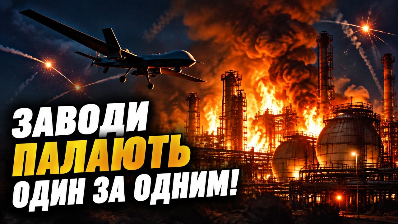 🔥 Дрони рознесли хімзавод у Новомосковську! У росіян палає в Липецьку. На ро
