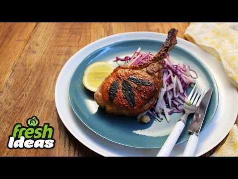 Pork Chop Recipe with Winter Coleslaw - Woolworths Fresh Ideas