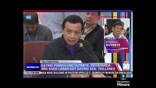 Dating Pangulo Rodrigo Duterte kakasuhan si Trillanes ng libel