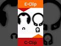 How to install and remove e-clips without tool #pliers #short #diy #hacks  #automobile