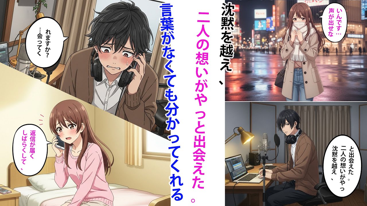 【漫画】「声が出せないんです…」深夜、知らない番号から届いた短いメッセージが僕の人生を変えた日。
