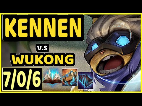 WUNDER (KENNEN) vs WUKONG - 7/0/6 KDA TOP GAMEPLAY - EUW Ranked GRANDMASTER