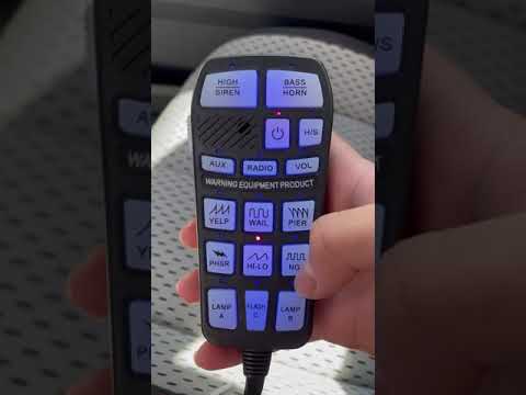 100W Handheld Remote Siren Tone Demo