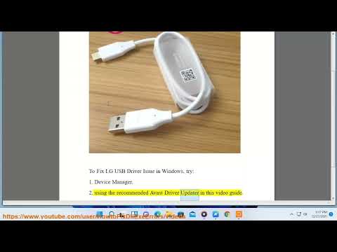 Fix LG USB Driver Issue in Windows 11/10/8/7/Vista/XP