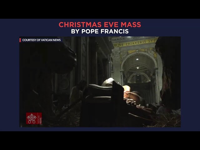 WATCH: Pope Francis celebrates Christmas Eve Mass 2021