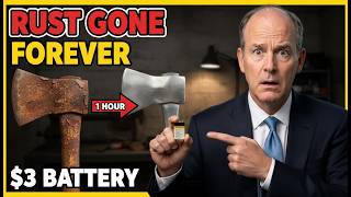 $3 Battery REMOVES ALL Rust. PERMANENTLY. No Mechanic. No Chemicals. BIG AUTO BURIED THIS