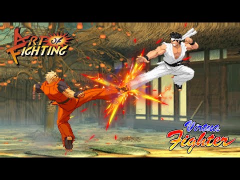 Ryo Sakazaki vs Akira Yuki l Art of Fighting X Virtua Fighter l SEGA X SNK