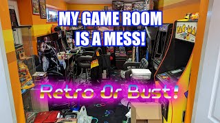 My Game room/Arcade Is Becoming a Dumping Ground! Time For a Tidy Up! | Retro Or Bust!