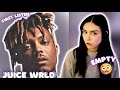 Juice WRLD EMPTY Reaction This Hit Me Hard First Listen