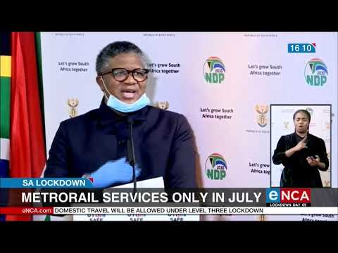 Prasa is not ready to resume the Metrorail commuter service Mbalula